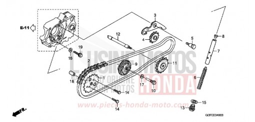 CHAINE A CAMES/TENDEUR CRF70F4 de 2004